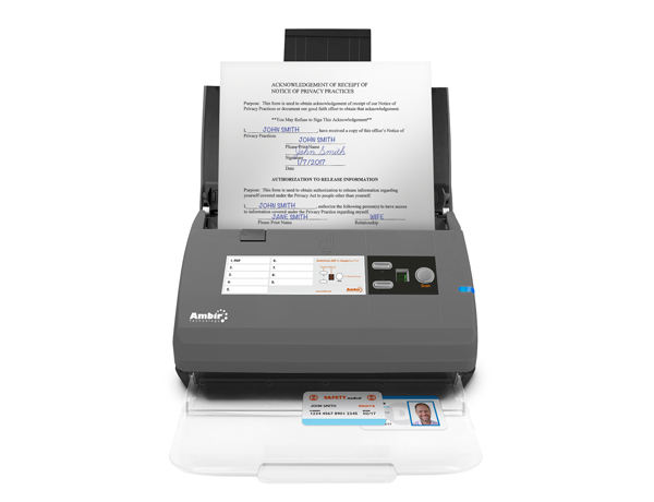 Ambir Technology DS820IX-AS ADF scanner 600 x 600DPI A4 Grey scanner